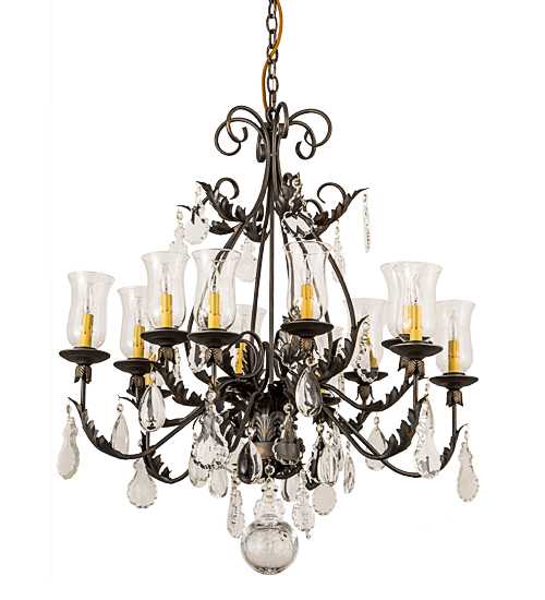 French Elegance 12 Light 36" Wide Crystal Chandelier