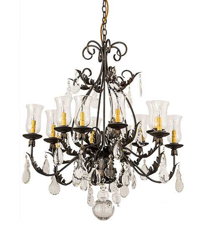 French Elegance 12 Light 36" Wide Crystal Chandelier