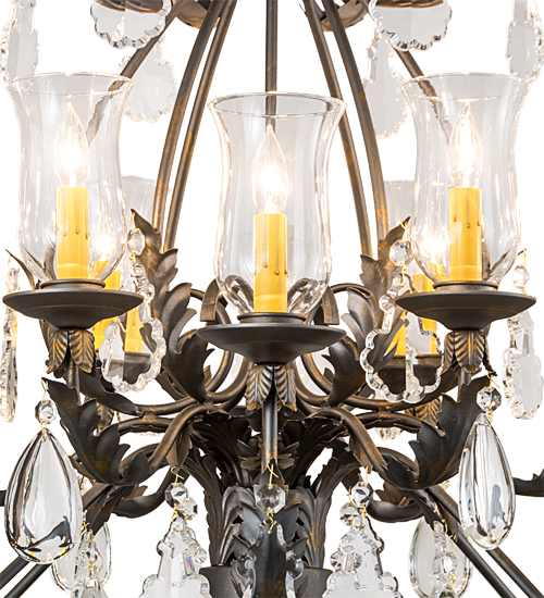French Elegance 12 Light 36" Wide Crystal Chandelier