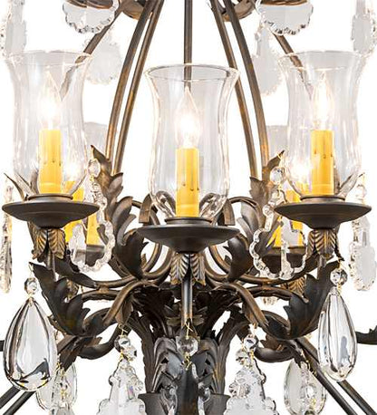 French Elegance 12 Light 36" Wide Crystal Chandelier