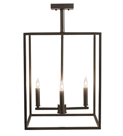 4 Light 23" Wide Taper Candle Pendant