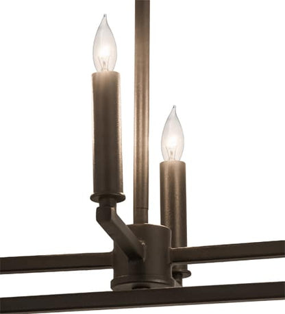 4 Light 23" Wide Taper Candle Pendant