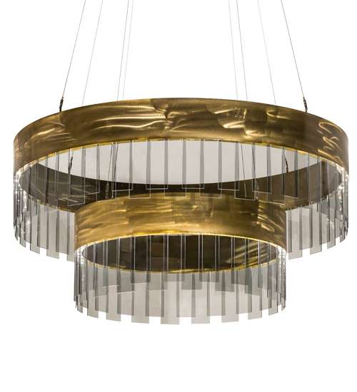 2 Light 43" Wide Suspension Pendant