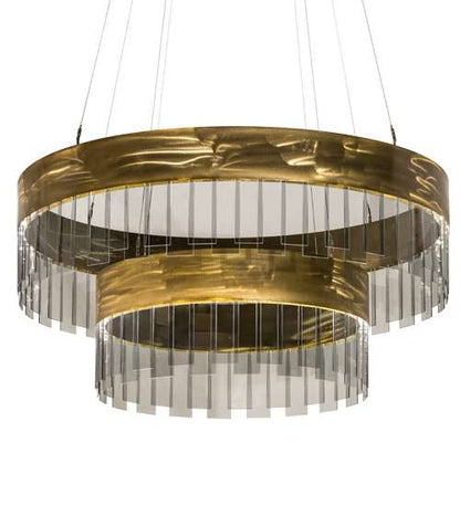 2 Light 43" Wide Suspension Pendant