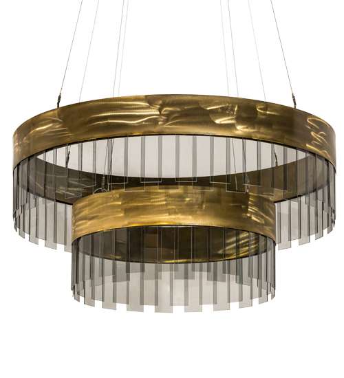 2 Light 43" Wide Suspension Pendant
