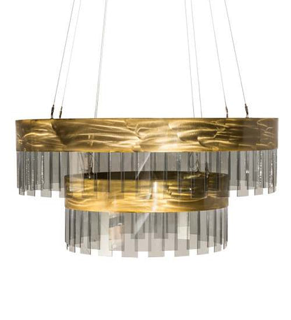 2 Light 43" Wide Suspension Pendant