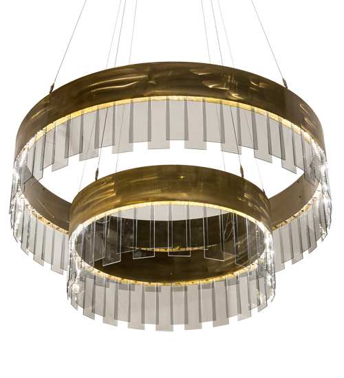 2 Light 43" Wide Suspension Pendant