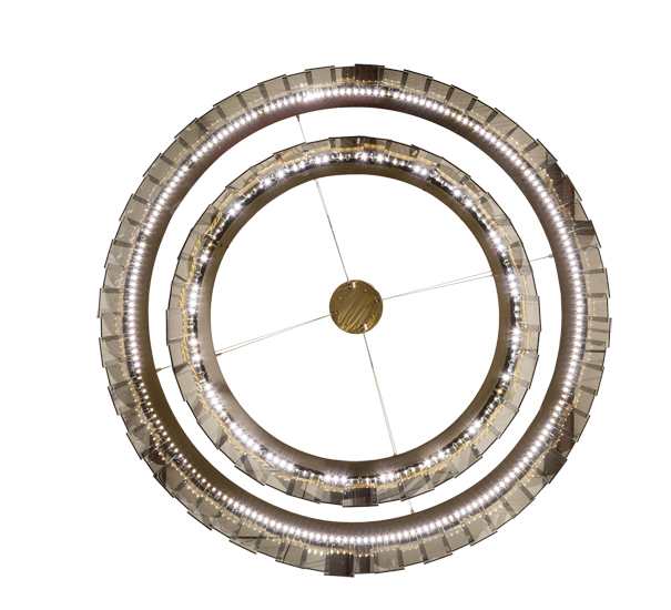 2 Light 43" Wide Suspension Pendant