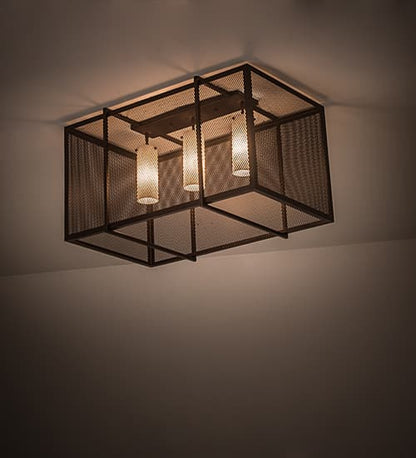 Kitzi Golpe 3 Light 32" Wide Flush Mount Ceiling Fixture