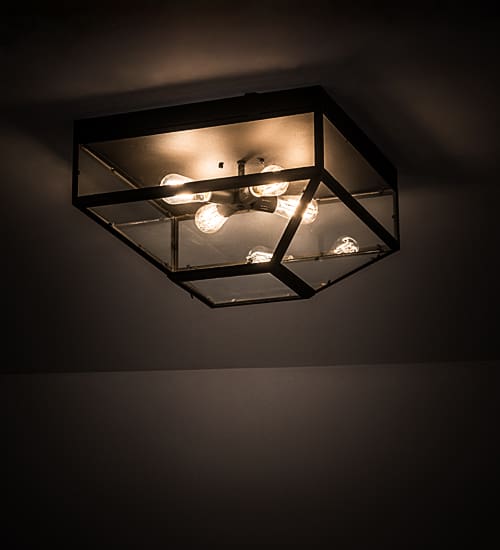Mission Prime 4 Light 28" Wide Flush Mount Ceiling Fixture