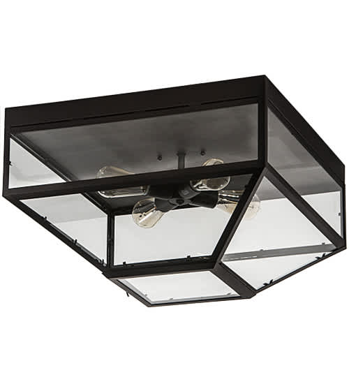 Mission Prime 4 Light 28" Wide Flush Mount Ceiling Fixture