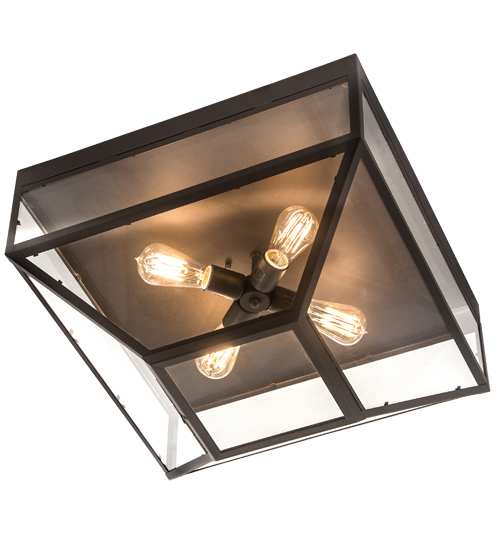 Mission Prime 4 Light 28" Wide Flush Mount Ceiling Fixture