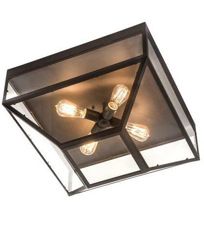 Mission Prime 4 Light 28" Wide Flush Mount Ceiling Fixture