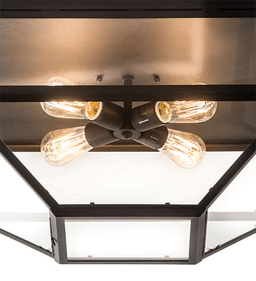 Mission Prime 4 Light 28" Wide Flush Mount Ceiling Fixture