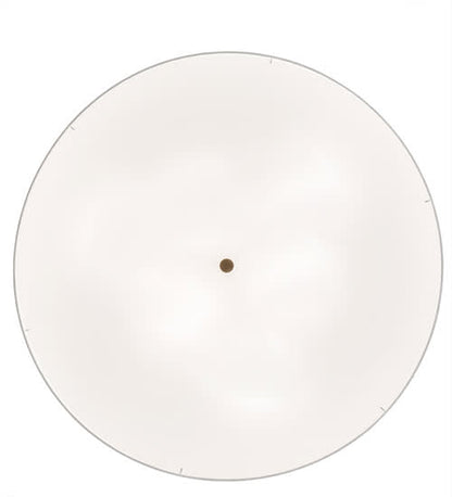 Cilindro 6 Light 42" Wide Semi-Flush Drum Ceiling Fixture with Eggshell Shade - Bronze Finish