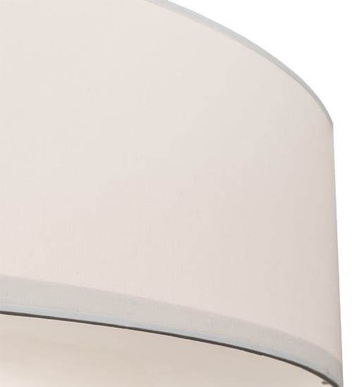 Cilindro 6 Light 42" Wide Semi-Flush Drum Ceiling Fixture with Eggshell Shade - Bronze Finish
