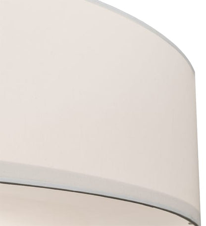 Cilindro 6 Light 42" Wide Semi-Flush Drum Ceiling Fixture with Eggshell Shade - Bronze Finish