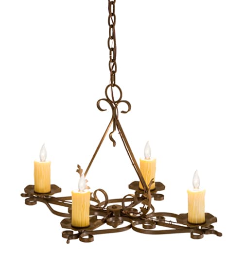 Elianna 4 Light 22" Wide Taper Candle Style Chandelier