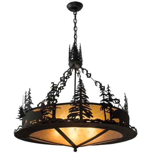 4 Light 34" Wide Abstract Pendant