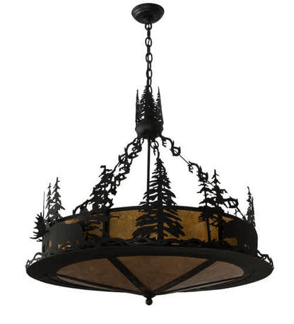 4 Light 34" Wide Abstract Pendant