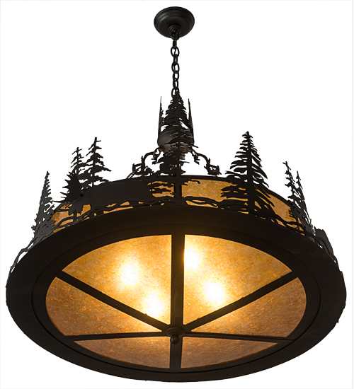 4 Light 34" Wide Abstract Pendant