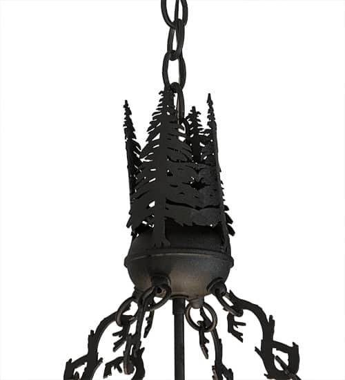 4 Light 34" Wide Abstract Pendant