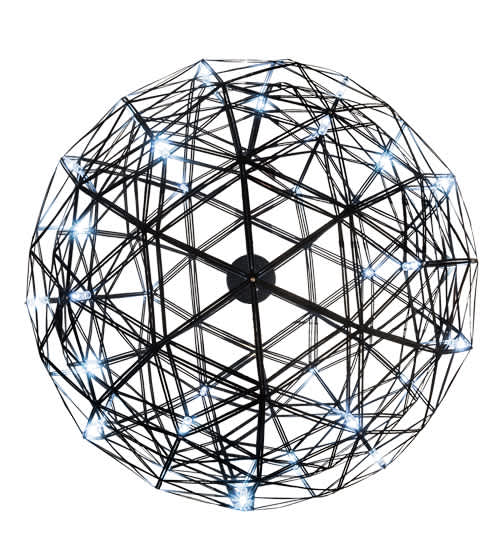 32 Light 44" Wide Cage Pendant
