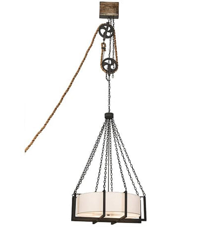 6 Light 36" Wide Suspension Pendant