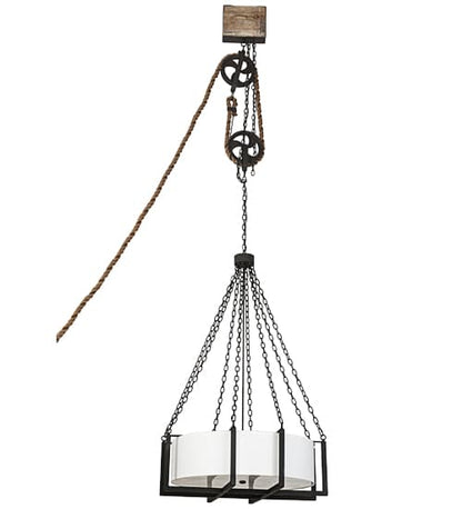 6 Light 36" Wide Suspension Pendant