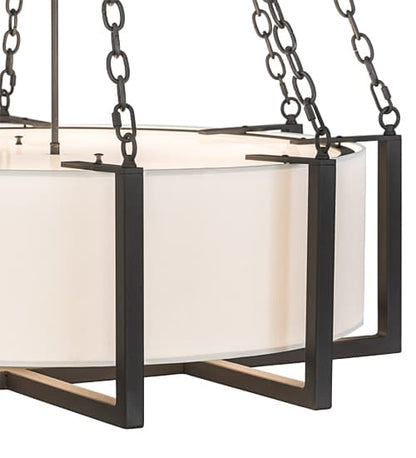 6 Light 36" Wide Suspension Pendant