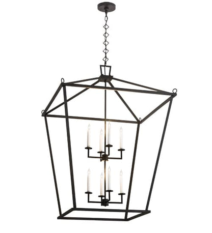 8 Light 51" Wide Taper Candle Pendant