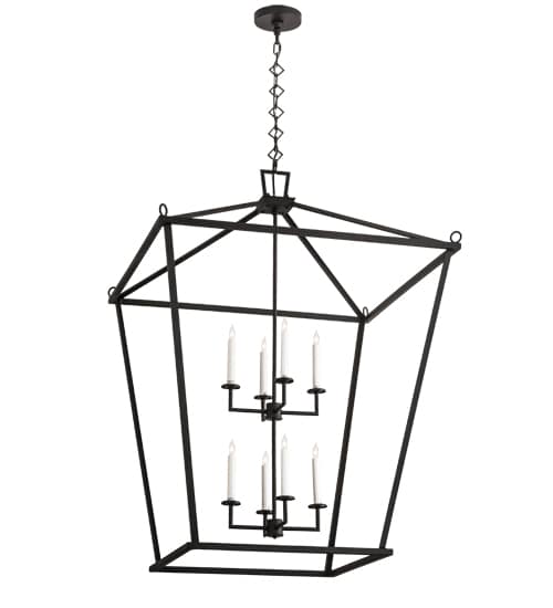 8 Light 51" Wide Taper Candle Pendant