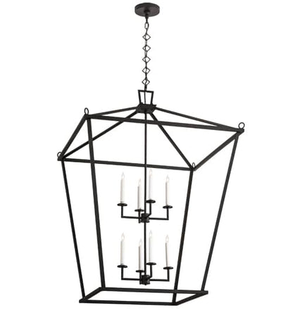 8 Light 51" Wide Taper Candle Pendant
