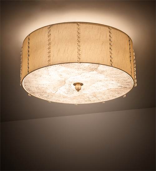 Cilindro Lujoso 6 Light 33" Wide Semi-Flush Drum Ceiling Fixture