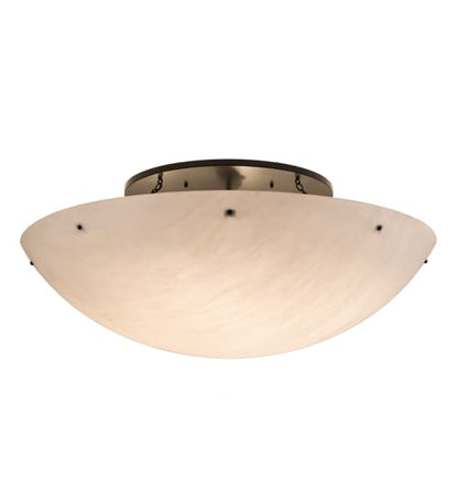 Artesia 12 Light 60" Wide Semi-Flush Bowl Ceiling Fixture - Timeless Bronze Finish