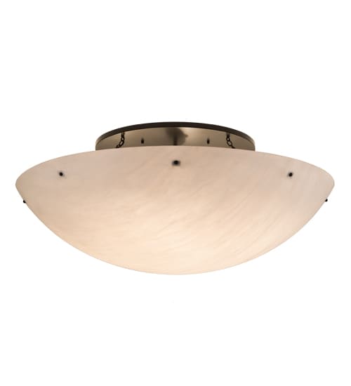 Artesia 12 Light 60" Wide Semi-Flush Bowl Ceiling Fixture - Timeless Bronze Finish