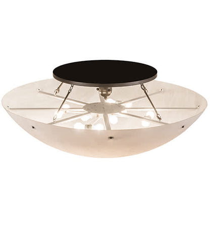 Artesia 12 Light 60" Wide Semi-Flush Bowl Ceiling Fixture - Timeless Bronze Finish