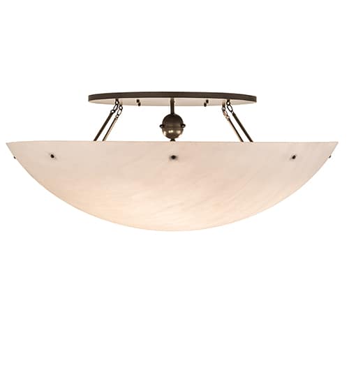 Artesia 12 Light 60" Wide Semi-Flush Bowl Ceiling Fixture - Timeless Bronze Finish