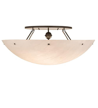 Artesia 12 Light 60" Wide Semi-Flush Bowl Ceiling Fixture - Timeless Bronze Finish