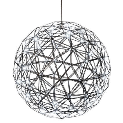 92 Light 44" Wide Cage Pendant