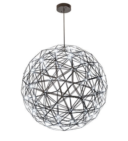 92 Light 44" Wide Cage Pendant