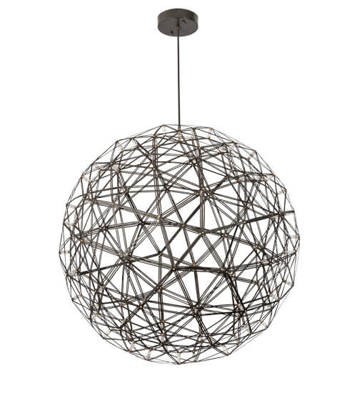92 Light 44" Wide Cage Pendant