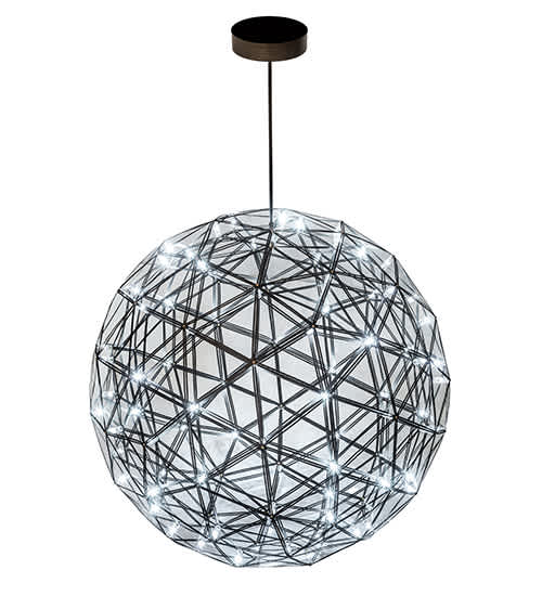 92 Light 44" Wide Cage Pendant