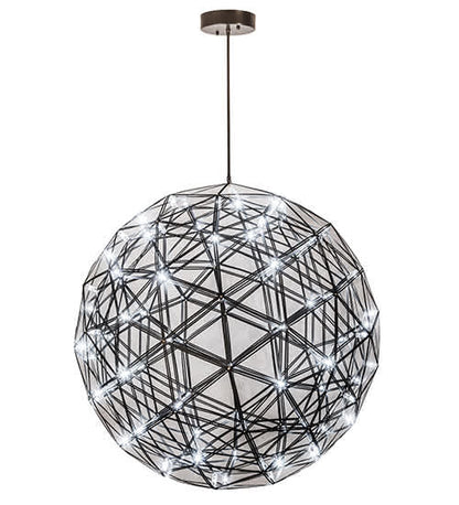 92 Light 44" Wide Cage Pendant