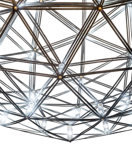 92 Light 44" Wide Cage Pendant