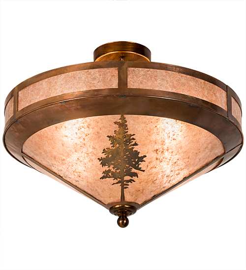 Tamarack 4 Light 20" Wide Semi-Flush Ceiling Fixture