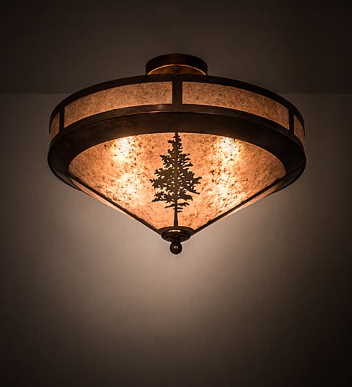 Tamarack 4 Light 20" Wide Semi-Flush Ceiling Fixture