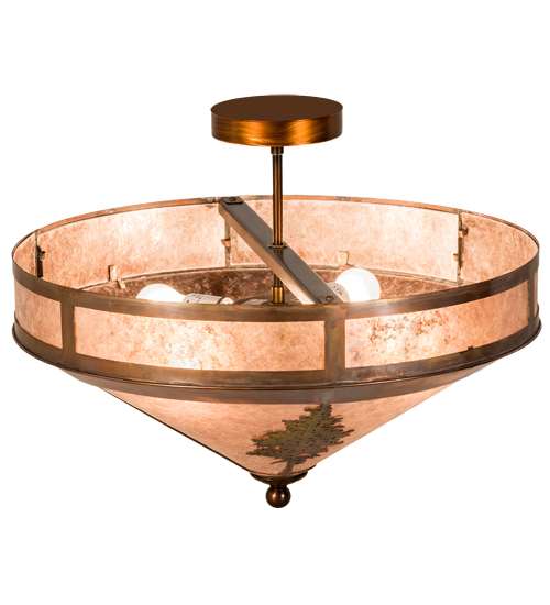 Tamarack 4 Light 20" Wide Semi-Flush Ceiling Fixture