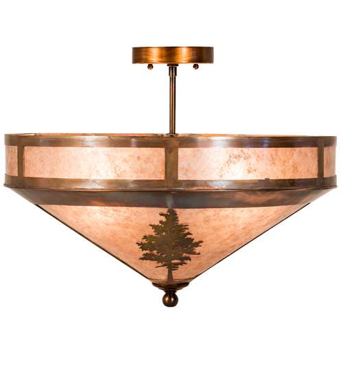 Tamarack 4 Light 20" Wide Semi-Flush Ceiling Fixture