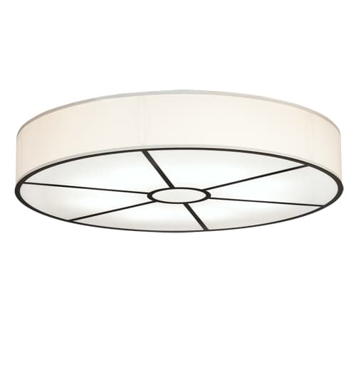 Cilindro 8 Light 48" Wide Semi-Flush Drum Ceiling Fixture - Timeless Bronze Finish